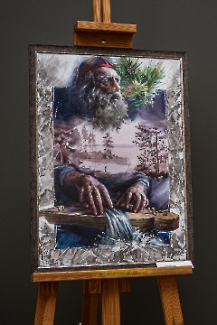 02. Открытие выставки Сергея Минина -Калевала и северные мотивы-. Центр культуры -Кая-, 21 февраля 2025 г. Фото - Урмас Роос 