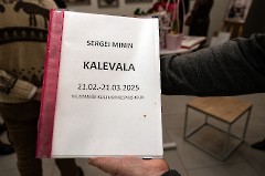 50. Открытие выставки Сергея Минина -Калевала и северные мотивы-. Центр культуры -Кая-, 21 февраля 2025 г. Фото - Урмас Роос 