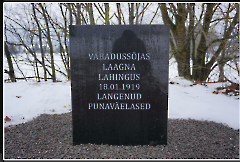 Vabadussõjas hukkunute ühishaud. Uus hauatähis. Kalle Merilai 13.01.2023