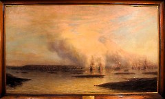 20. Боголюбов А.П. 'Гангутский бой' 1876 г. (копия). Центр культуры 'Mere' (Центр русской культуры), 29 ноября 2025 г. Фото- Александр Хмыров