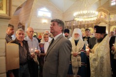 Освящение мемориальной доски в память о моряках, погибших во время Таллинского перехода