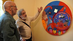 17. На открытии выставки «2005-2025. Ушедшая эпоха». Таллин, Центр культуры (Мере пст.5), 23 сентября 2025 г. Фото- Александр Хмыров