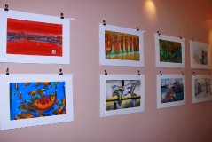 Выставка эстонских художников, участников Международного фестиваля акварели в Италии