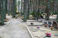 2. Могила Калинина Александра Сергеевича на Лесном кладбище в Хаапсалу. Фото Александра Хмырова, 21.11.2021
