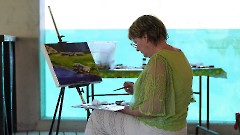 Итоговой выставкой завершился проект «Художники в гостях у зоопарка»