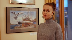 35. На открытии выставки «Морская история». Таллин, Центр русской культуры, 12 ноября 2024 г. Фото - Александр Хмыров
