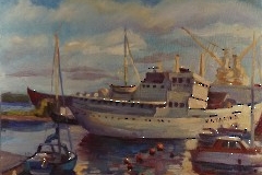 45. На открытии выставки «Морская история». Таллин, Центр русской культуры, 12 ноября 2024 г. Фото - Александр Хмыров