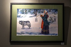 18. Открытие выставки Сергея Минина -Калевала и северные мотивы-. Центр культуры -Кая-, 21 февраля 2025 г. Фото - Урмас Роос 