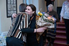 14.На открытии выставки Ирины Божерьяновой «Путешествие к себе». Центр русской культуры, 4 марта 2025 г. Фото - Урмас Роос