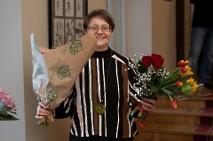 17.На открытии выставки Ирины Божерьяновой «Путешествие к себе». Центр русской культуры, 4 марта 2025 г. Фото - Урмас Роос