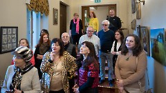 32.На открытии выставки Ирины Божерьяновой «Путешествие к себе». Центр русской культуры, 4 марта 2025 г. Фото - Урмас Роос