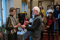 34.На открытии выставки Ирины Божерьяновой «Путешествие к себе». Центр русской культуры, 4 марта 2025 г. Фото - Урмас Роос