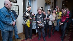 35.На открытии выставки Ирины Божерьяновой «Путешествие к себе». Центр русской культуры, 4 марта 2025 г. Фото - Урмас Роос