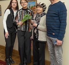 40.На открытии выставки Ирины Божерьяновой «Путешествие к себе». Центр русской культуры, 4 марта 2025 г. Фото - Урмас Роос