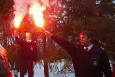 Памятный митинг на месте высадки советского морского десанта в 1944 г. Мерекюла, 14 февраля 2019 г.