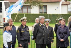 Церемония у памятника морякам с эсминца «Карл Маркс»