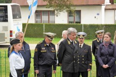 Церемония у памятника морякам с эсминца «Карл Маркс»
