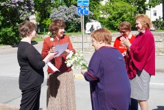В день русского языка у памятника А.С.Пушкину