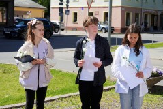 В день русского языка у памятника А.С.Пушкину