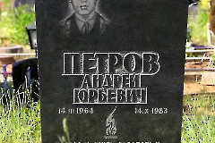 8. Могила Петрова Андрея Юрьевича на кладбище Люганузе. 29.05.2018. Фото Александра Хмырова