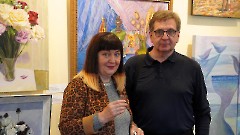 38. На открытии выставки «2005-2025. Ушедшая эпоха». Таллин, Центр культуры (Мере пст.5), 23 сентября 2025 г. Фото- Александр Хмыров